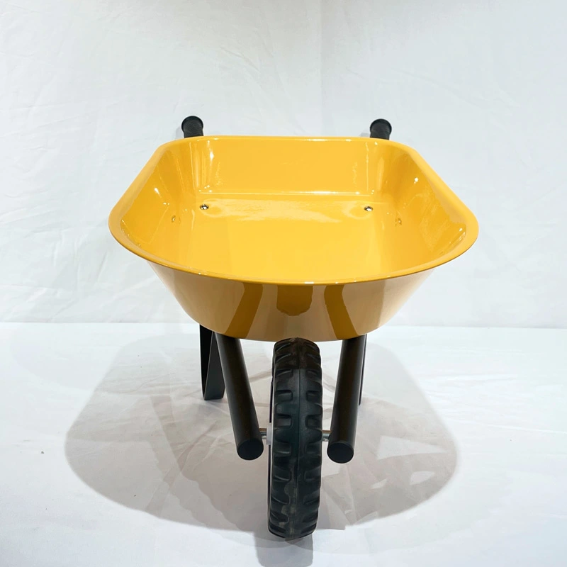 large steel wheelbarrow