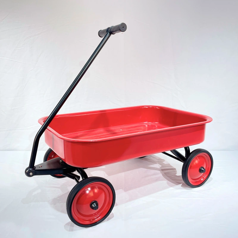 little red metal wagon